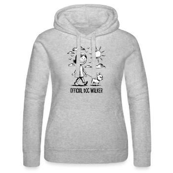 Bouledogue français Chien de compagnie Amoureux des animaux - Sweat à capuche Russell Femme - gris chiné - Devant - Marisol (170cm)