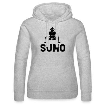 Sumo - Frauen Kapuzen Sweater von Russell - Grau meliert - Vorne - Marisol (170cm)