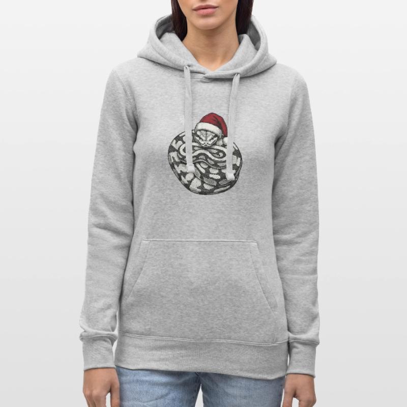 Serpent roi python roi de Noël Python boule Sweat à capuche Russell Femme