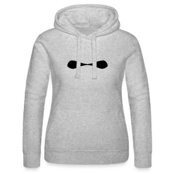 linie form symbol rund - Frauen Kapuzen Sweater von Russell - Grau meliert - Vorne - Marisol (170cm)