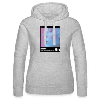 AI am Radon (bk) mode périodique style nerd - Sweat à capuche Russell Femme - gris chiné - Devant - Marisol (170cm)
