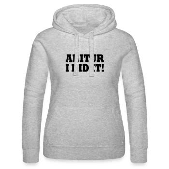 Abitur - Frauen Kapuzen Sweater von Russell - Grau meliert - Vorne - Marisol (170cm)