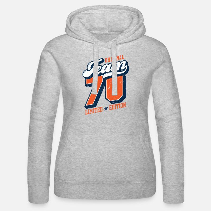 Original Team 70 - Édition limitée - Sweat à capuche Russell Femme - gris chiné