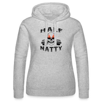 Half Natty Bodybuilder Fitness Entraînement Gym Crâne - Sweat à capuche Russell Femme - gris chiné - Devant - Marisol (170cm)