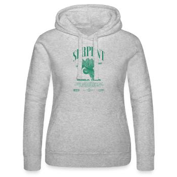 Grüner Baum Python Modern Reptile Keeper Streetwear - Frauen Kapuzen Sweater von Russell - Grau meliert - Vorne - Marisol (170cm)