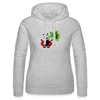 Marini Kleeblatt - Frauen Kapuzen Sweater von Russell - Grau meliert - Vorne - Marisol (170cm)