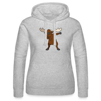 Tamponner, dab, orignal - Sweat à capuche Russell Femme - gris chiné - Devant - Marisol (170cm)