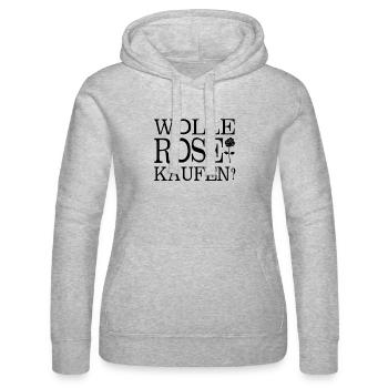 Rose kaufen - Frauen Kapuzen Sweater von Russell - Grau meliert - Vorne - Marisol (170cm)