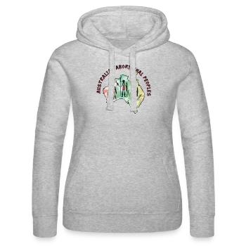 Aboriginal Peoples History - Frauen Kapuzen Sweater von Russell - Grau meliert - Vorne - Marisol (170cm)