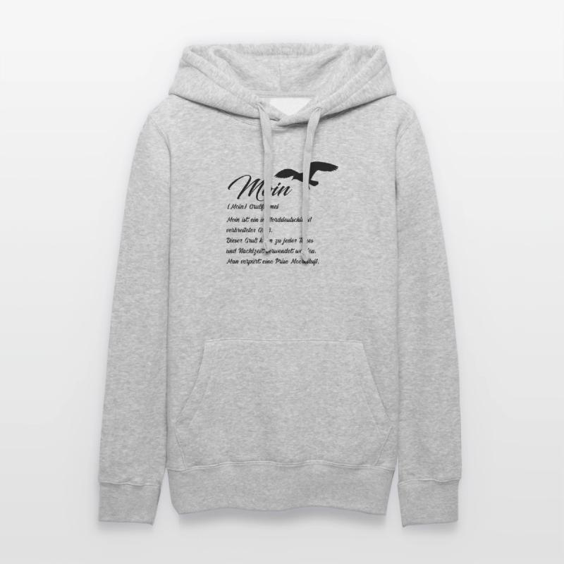 Moin Definiton Geschenk Idee mit Möwe Frauen Kapuzen Sweater von Russell