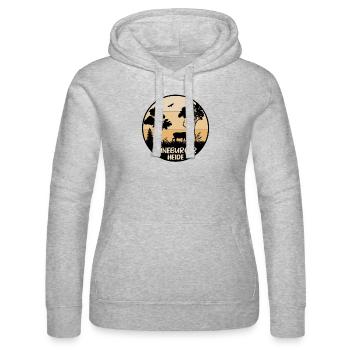 Lüneburger Heide - Frauen Kapuzen Sweater von Russell - Grau meliert - Vorne - Marisol (170cm)