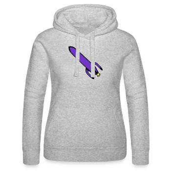Technologie des fusées - Sweat à capuche Russell Femme - gris chiné - Devant - Marisol (170cm)