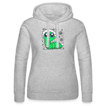 Raupe - Frauen Kapuzen Sweater von Russell - Grau meliert - Vorne - Marisol (170cm)