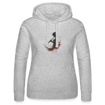 Flûte Girl - Sweat à capuche Russell Femme - gris chiné - Devant - Marisol (170cm)