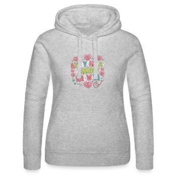 Cardiac Tech Arrhythmia I Hardly Know Echo Tech - Frauen Kapuzen Sweater von Russell - Grau meliert - Vorne - Marisol (170cm)