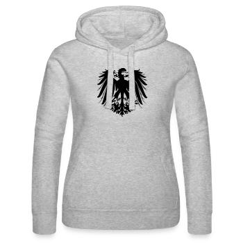 Adler - Frauen Kapuzen Sweater von Russell - Grau meliert - Vorne - Marisol (170cm)