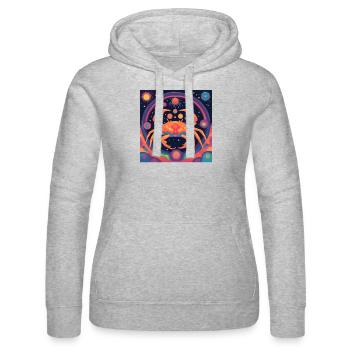 Cancer Cancers Cadeau du zodiaque - Sweat à capuche Russell Femme - gris chiné - Devant - Marisol (170cm)