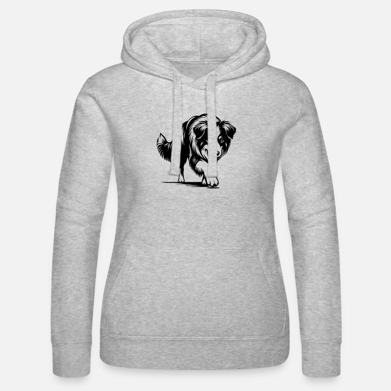 Australian Shepherd - Women’s Hooded Sweater by Russell - heather grey