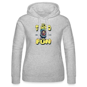 No Turbo No Fun - Frauen Kapuzen Sweater von Russell - Grau meliert - Vorne - Marisol (170cm)