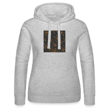 Eiskristall Muster - Frauen Kapuzen Sweater von Russell - Grau meliert - Vorne - Marisol (170cm)