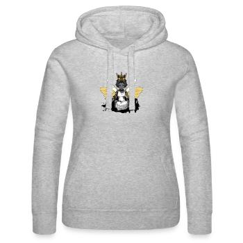 Bienenkönigin - Frauen Kapuzen Sweater von Russell - Grau meliert - Vorne - Marisol (170cm)