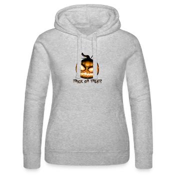 Des bonbons ou des bâtons - Sweat à capuche Russell Femme - gris chiné - Devant - Marisol (170cm)