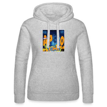 APERO ZEIT CHEMIE - Frauen Kapuzen Sweater von Russell - Grau meliert - Vorne - Marisol (170cm)