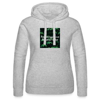 Natural artificial intelligence - Women’s Hooded Sweater by Russell - heather grey - Front - Marisol (170cm)
