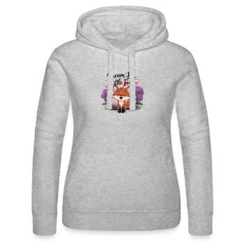 Petit renard - Sweat à capuche Russell Femme - gris chiné - Devant - Marisol (170cm)
