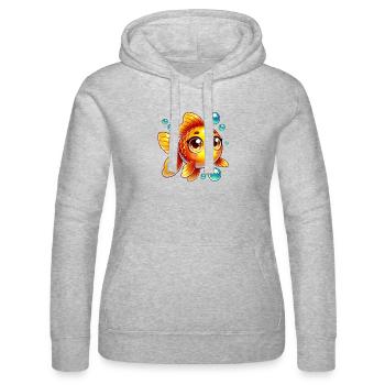 goldfisch - Frauen Kapuzen Sweater von Russell - Grau meliert - Vorne - Marisol (170cm)