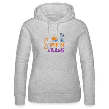 Sommerstrecke - Frauen Kapuzen Sweater von Russell - Grau meliert - Vorne - Marisol (170cm)