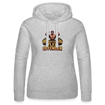 Registered Flex Offender - Funny Gym Tshirt - Frauen Kapuzen Sweater von Russell - Grau meliert - Vorne - Marisol (170cm)