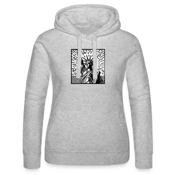 Liberty Radiance - Sweat à capuche Russell Femme - gris chiné - Devant - Marisol (170cm)