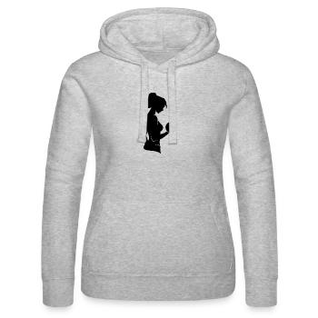 Haltères formation musculaire entraînement gym sport - Sweat à capuche Russell Femme - gris chiné - Devant - Marisol (170cm)