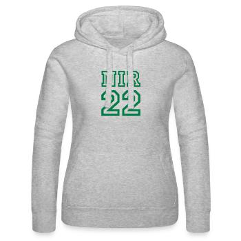 NORTHERN IRELAND - Frauen Kapuzen Sweater von Russell - Grau meliert - Vorne - Marisol (170cm)