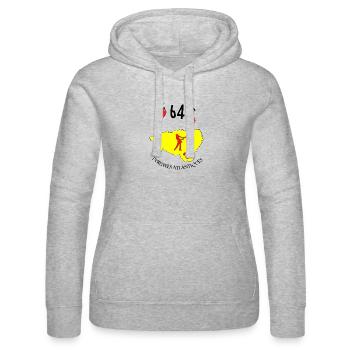 Atlantische Pyrenäen - Frauen Kapuzen Sweater von Russell - Grau meliert - Vorne - Marisol (170cm)
