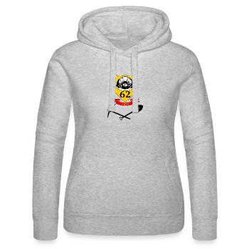 CH'TI 62 - Sweat à capuche Russell Femme - gris chiné - Devant - Marisol (170cm)