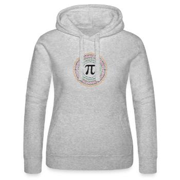 Pi Day - Happy Pi Day - Women’s Hooded Sweater by Russell - heather grey - Front - Marisol (170cm)