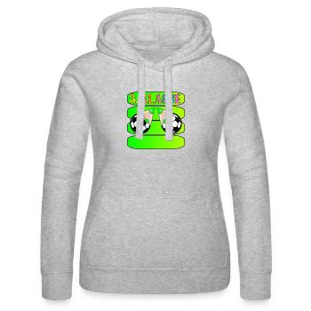 Grundschule 3. Klasse Fußball - Frauen Kapuzen Sweater von Russell - Grau meliert - Vorne - Marisol (170cm)