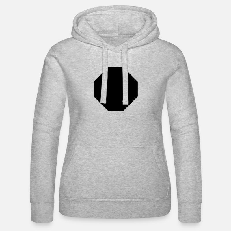octogone - Sweat à capuche Russell Femme - gris chiné