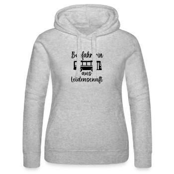 Bus Driving Bus Driver Bus - Women’s Hooded Sweater by Russell - heather grey - Front - Marisol (170cm)