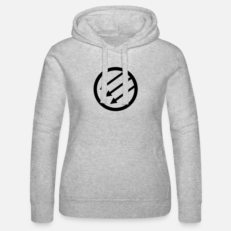 Front de fer / Front de l’Eiserne / Järnfronten - Sweat à capuche Russell Femme - gris chiné