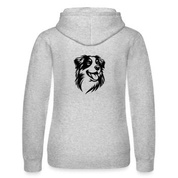 Vecteur ❤ de portrait australien - Sweat à capuche Russell Femme - gris chiné - Dos - Marisol (170cm)