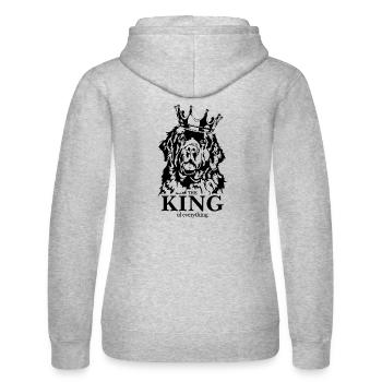 Terre-Neuve Roi de tout ce qui dit Chiens - Sweat à capuche Russell Femme - gris chiné - Dos - Marisol (170cm)