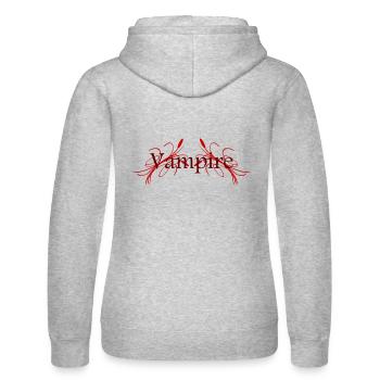 vampire - Frauen Kapuzen Sweater von Russell - Grau meliert - Hinten - Marisol (170cm)