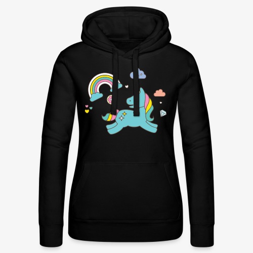 colored unicorn - Women’s Hooded Sweater by Russell