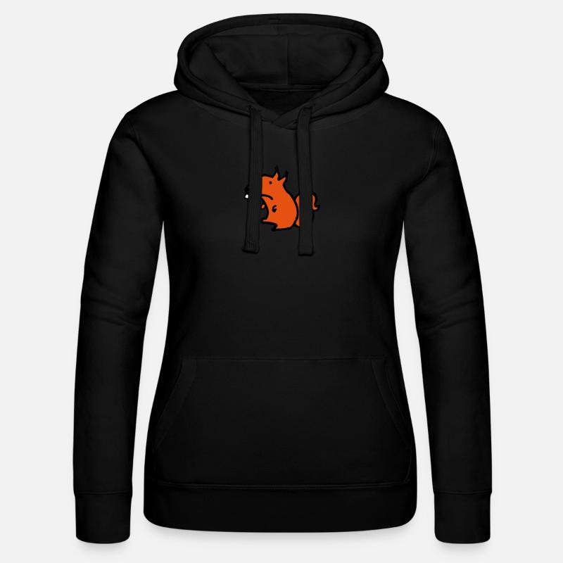 Écureuil - Sweat à capuche Russell Femme - noir