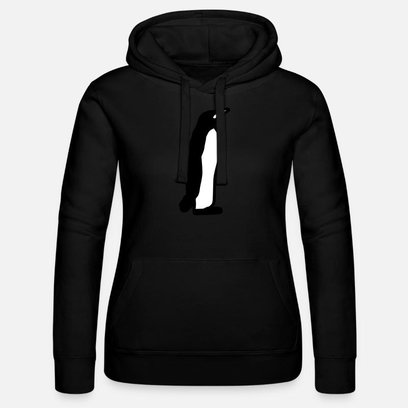 Penguin Gift Gift Idea - Women’s Hooded Sweater by Russell - black
