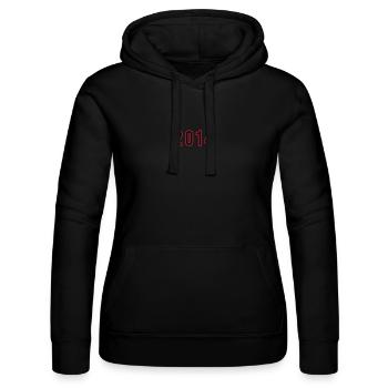 2014 Jahr Zahl - Frauen Kapuzen Sweater von Russell - Schwarz - Vorne - Marisol (170cm)