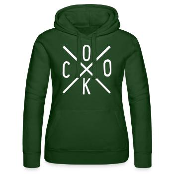 cuisinier - Sweat à capuche Russell Femme - vert bouteille - Devant - Liana (172cm)